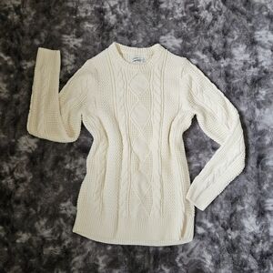 #NWOT Sonoma Cream Cable Knit Turtleneck Sweater